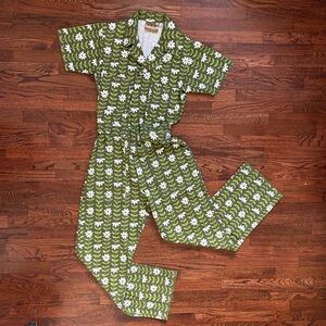 Big Bud Press Green Daisy Chain Jumpsuit